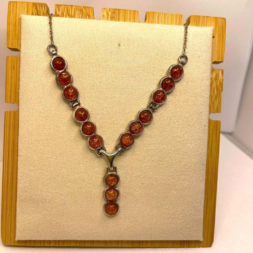 COPY - Necklace amber 925 sterling 